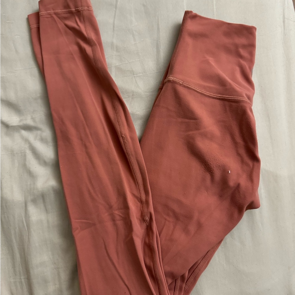 Lululemon align leggings, 28 inch, size 2, dusty pink